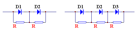 二極管串聯使用整流電路