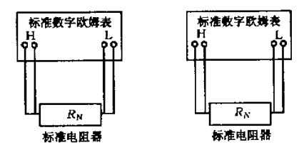 標準數字歐姆表法進行檢定